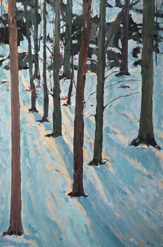 Winter landscape van Yuanyuan Liu, Schilderij te koop op Singulart