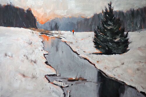 Winterlandscape von Yuanyuan Liu, Malerei kaufen auf Singulart