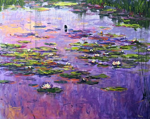 Water Lillies von Yuanyuan Liu, Malerei kaufen auf Singulart