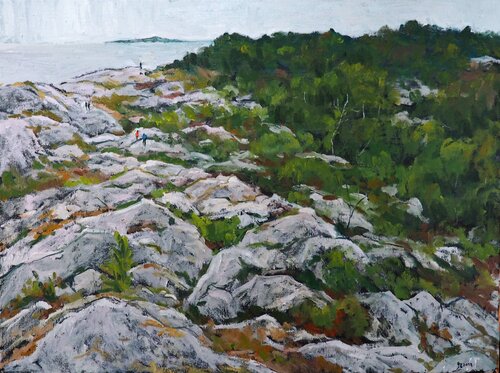 A veiw from Buller island von Yuanyuan Liu, Malerei kaufen auf Singulart