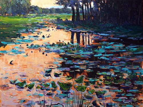 Summer evening von Yuanyuan Liu, Malerei kaufen auf Singulart