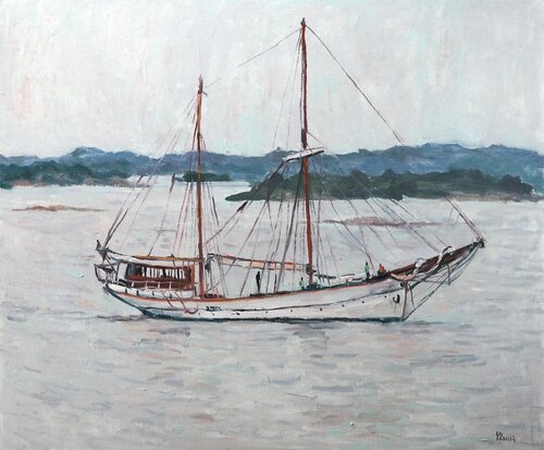 Sailboat par Yuanyuan Liu, Peinture en vente sur Singulart