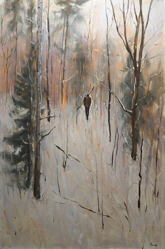 Winter Landscape by Yuanyuan Liu, 회화 for Sale on Singulart