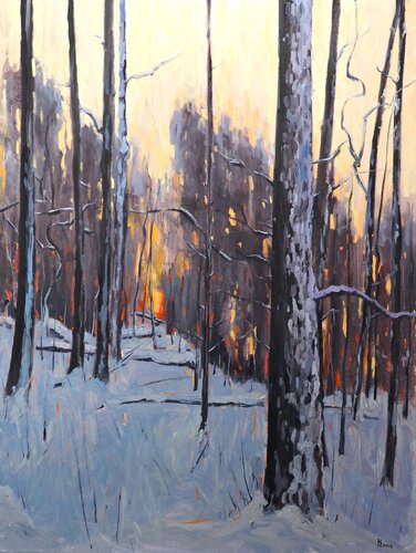 Winter Landscape von Yuanyuan Liu, Malerei kaufen auf Singulart