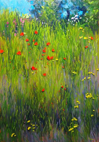 Summer  Landscape von Yuanyuan Liu, Malerei kaufen auf Singulart