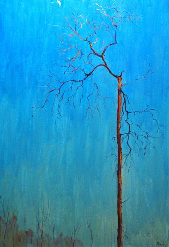 A Single Tree van Yuanyuan Liu, Schilderij te koop op Singulart