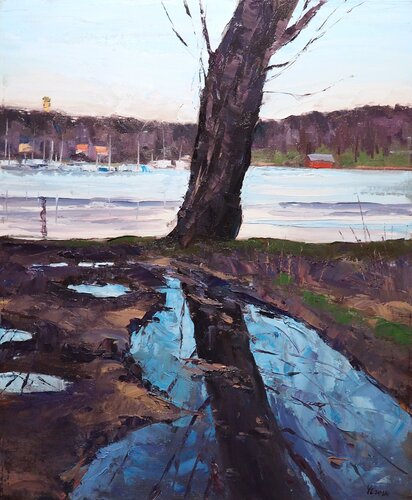 Spring landscape par Yuanyuan Liu, Peinture en vente sur Singulart