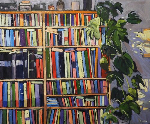 The bookshelf von Yuanyuan Liu, Malerei kaufen auf Singulart