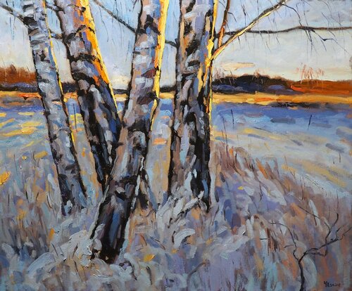Winter Landscape by Yuanyuan Liu, Painting for Sale on Singulart