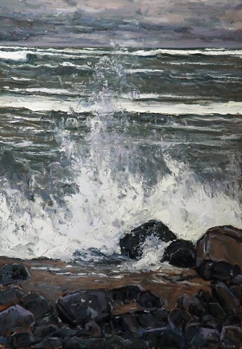 Waves de Yuanyuan Liu, Pintura a la venta en Singulart