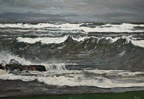 Waves de Yuanyuan Liu, Pintura a la venta en Singulart