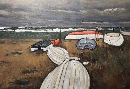 The boats von Yuanyuan Liu, Malerei kaufen auf Singulart