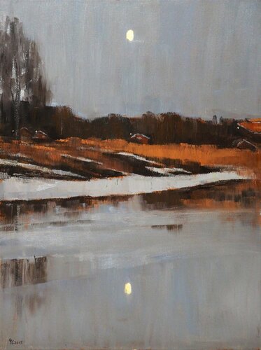 Winter Landscape di Yuanyuan Liu, Pittura in vendita su Singulart