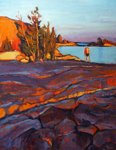 A summer evening van Yuanyuan Liu, Schilderij te koop op Singulart