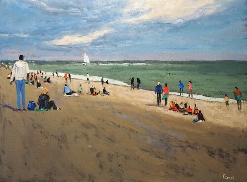 On the beach von Yuanyuan Liu, Malerei kaufen auf Singulart