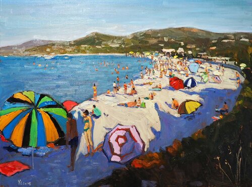 On the beach at Ile Rousse Yuanyuan Liu