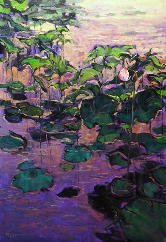 Water Lilies von Yuanyuan Liu, Malerei kaufen auf Singulart