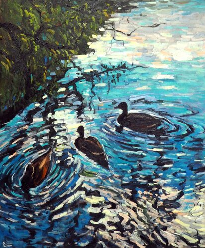 Spring landscape van Yuanyuan Liu, Schilderij te koop op Singulart