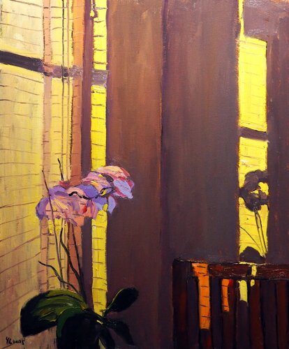 Flowers with morning light van Yuanyuan Liu, Schilderij te koop op Singulart
