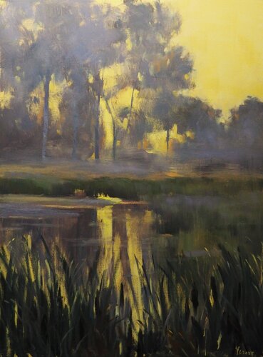 Morning mist van Yuanyuan Liu, Schilderij te koop op Singulart