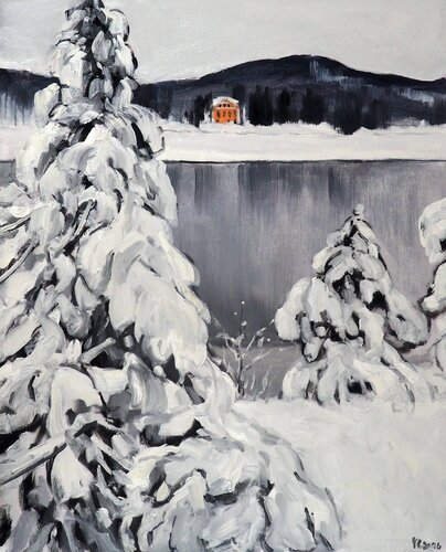 Winter Landscape von Yuanyuan Liu, Malerei kaufen auf Singulart