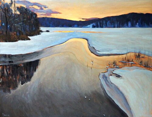 Winter Landscape par Yuanyuan Liu, Peinture en vente sur Singulart