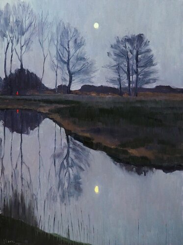 Moonrise von Yuanyuan Liu, Malerei kaufen auf Singulart