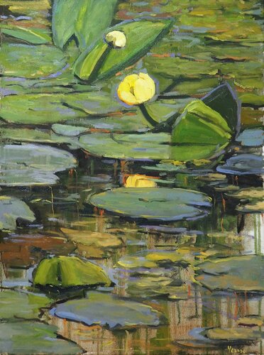 Water Lilies von Yuanyuan Liu, Malerei kaufen auf Singulart