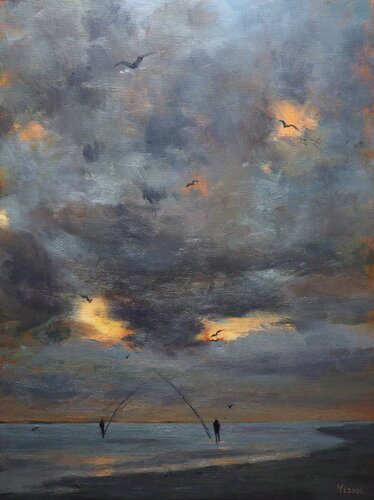 Fishing de Yuanyuan Liu, Pintura a la venta en Singulart