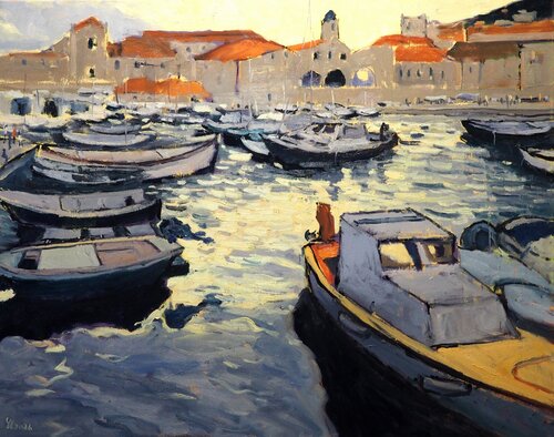 Where the Boats Rest von Yuanyuan Liu, Malerei kaufen auf Singulart