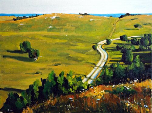 Summer Landscape di Yuanyuan Liu, Pittura in vendita su Singulart