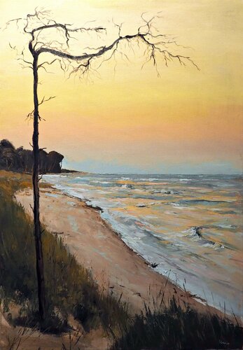 The tree by the sea di Yuanyuan Liu, Pittura in vendita su Singulart