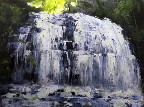 Water fall di Yuanyuan Liu, Pittura in vendita su Singulart