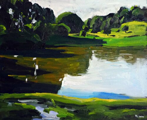 Summer Landscape von Yuanyuan Liu, Malerei kaufen auf Singulart