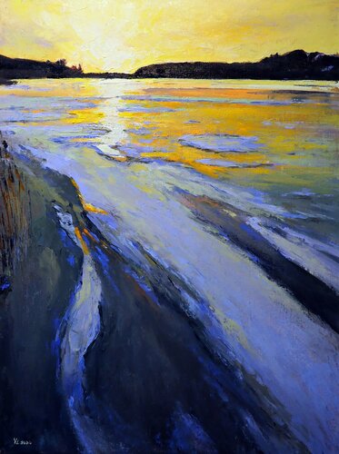 Winter morning di Yuanyuan Liu, Pittura in vendita su Singulart