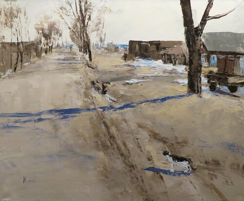 Small village in Rostova di Yuanyuan Liu, Pittura in vendita su Singulart