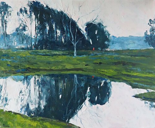 A foggy morning van Yuanyuan Liu, Schilderij te koop op Singulart