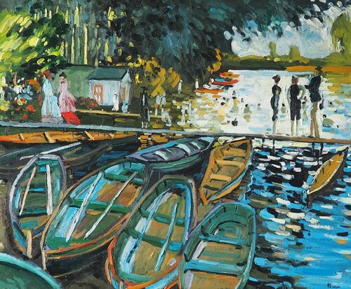 Study of Claude Monet di Yuanyuan Liu, Pittura in vendita su Singulart