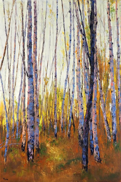 Autumn Birches Yuanyuan Liu