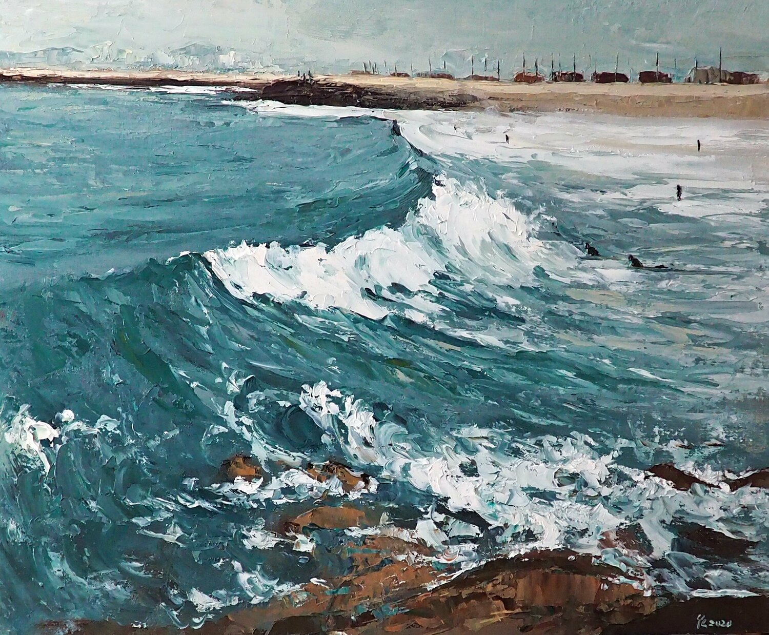 Costa Caparica beach Yuanyuan Liu