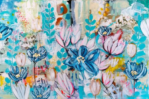 I can hear the birds sing again van Barbara Piller, Schilderij te koop op Singulart