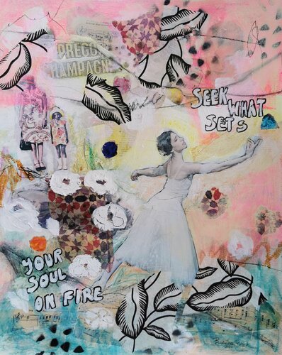 Seek what sets your soul on fire di Barbara Piller, Opera su carta in vendita su Singulart