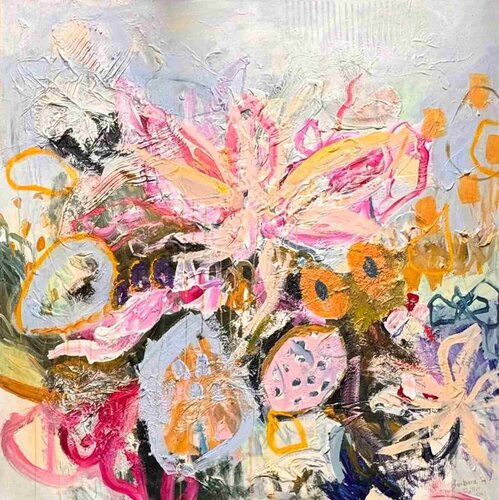 Echoes of a floral dream van Barbara Piller, Schilderij te koop op Singulart