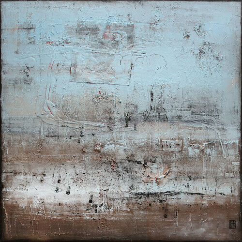 A164 Abstract Informalism Textured Oversized by Pavlovic Damian di D Pavlovic, Pittura in vendita su Singulart
