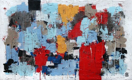 A215 Contemporary Abstract Informalism by Damian Pavlovic van D Pavlovic, Schilderij te koop op Singulart