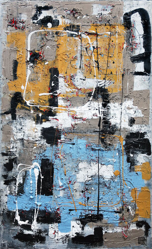 A224 Contemporary Abstract Informalism by Damian Pavlovic van D Pavlovic, Schilderij te koop op Singulart