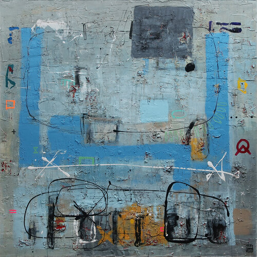 A225 Contemporary Abstract Informalism by Damian Pavlovic van D Pavlovic, Schilderij te koop op Singulart