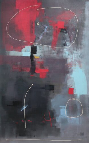 A237 Contemporary Abstract Informalism by Damian Pavlovic van D Pavlovic, Schilderij te koop op Singulart