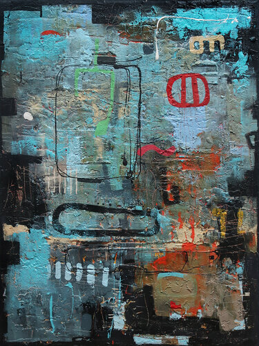 A248 Contemporary Abstract Informalism by Damian Pavlovic di D Pavlovic, Pittura in vendita su Singulart