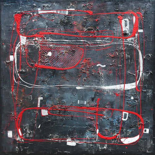 A249 Contemporary Abstract Informalism by Damian Pavlovic van D Pavlovic, Schilderij te koop op Singulart